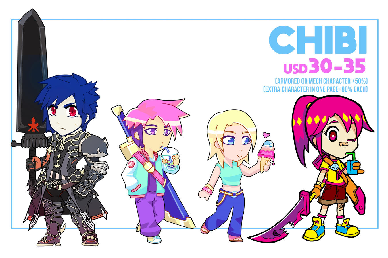 Chibi commissions